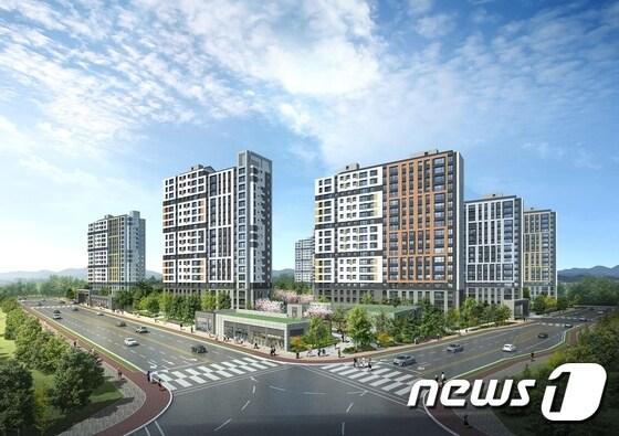 본문 이미지 - 힐스테이트 자이 논산 투시도. (현대건설 제공) ⓒ News1