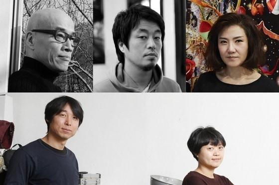 본문 이미지 - '올해의작가상 2016' 후보 김을(위쪽 좌측부터) 백승우, 함경아, 믹스라이스(아래 좌측부터) 양철모, 조지은 (사진제공 국립현대미술관)