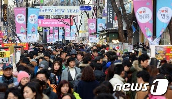 본문 이미지 -  서울 중구 명동거리./뉴스1 ⓒ News1 민경석 기자