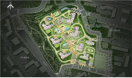 본문 이미지 - 봉천 제 4-1-2구역 배치도 /자료제공=서울시 ⓒ News1