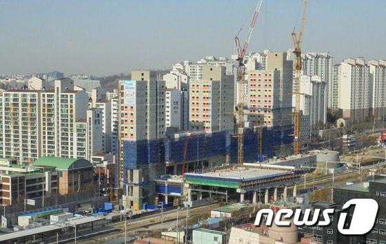 본문 이미지 - 현재 공정률 61%인 행복주택 가좌지구.ⓒ News1