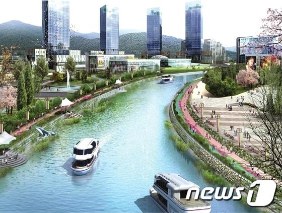 본문 이미지 - 송산그린시티 조성예시도(도심 운하) ⓒ News1