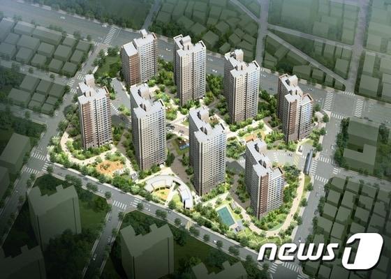 본문 이미지 - 천안 봉서산 아이파크 조감도.(현대산업개발 제공) ⓒ News1