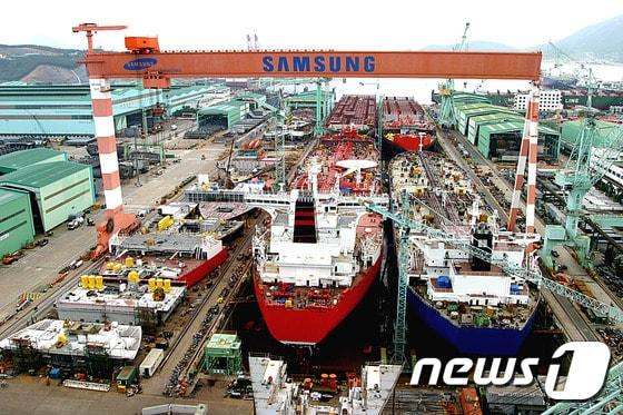 본문 이미지 - 삼성중공업 거제조선소(삼성중공업 제공). ⓒ News1 