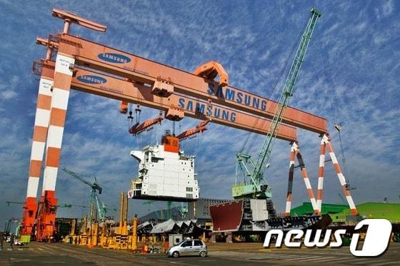본문 이미지 - 삼성중공업 거제조선소(삼성중공업 제공). ⓒ News1 기자