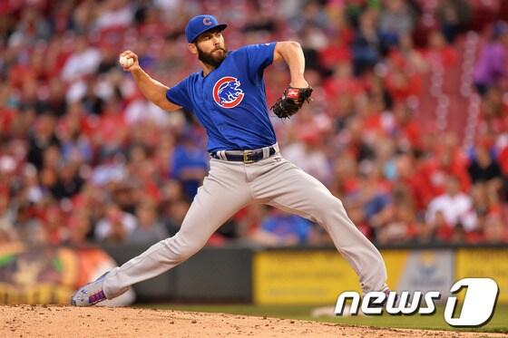 본문 이미지 - 시카고 컵스 제이크 아리에타.  ⓒ AFP=News1