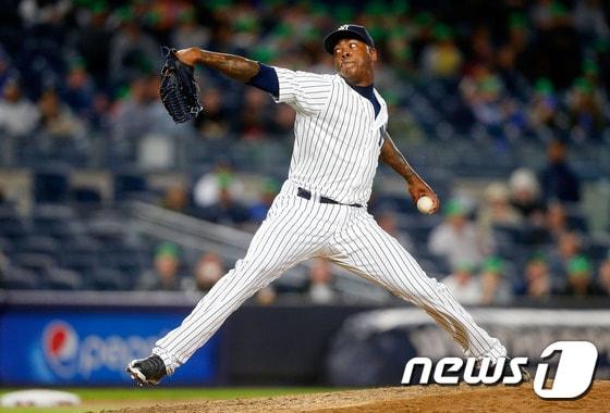 본문 이미지 - 아롤디스 채프먼이 뉴욕 양키스로 '컴백' 한다. ⓒ AFP=News1