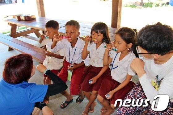 본문 이미지 - 삼육대학교 따게오 봉사대. (삼육대 제공) ⓒ News1