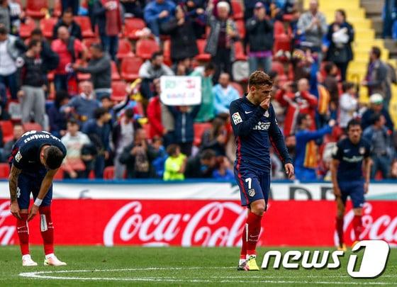 본문 이미지 - 스페인 프리메라리가 우승이 좌절된 아틀레티코 마드리드. ⓒ AFP=News1