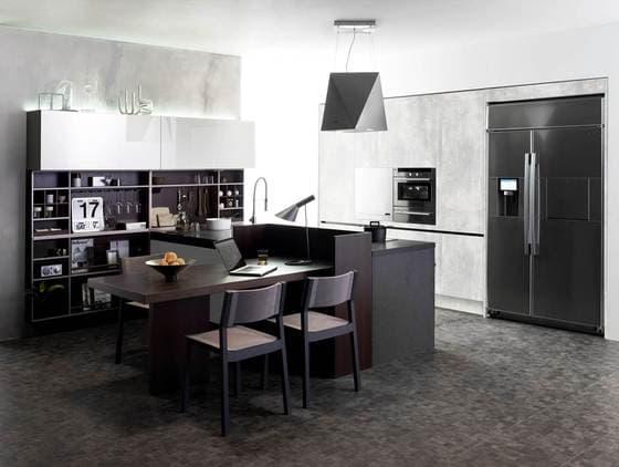 본문 이미지 - 한샘 키친바흐 콘크리트+프랑케 폴리에드로 후드 / 사진 제공=한샘 ⓒ News1