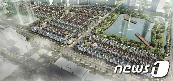 본문 이미지 - ⓒ News1 대우건설은 베트남 하노이 '스타레이크' 신도시 내 최고급 빌라 1차분 182세대를 분양한다.
