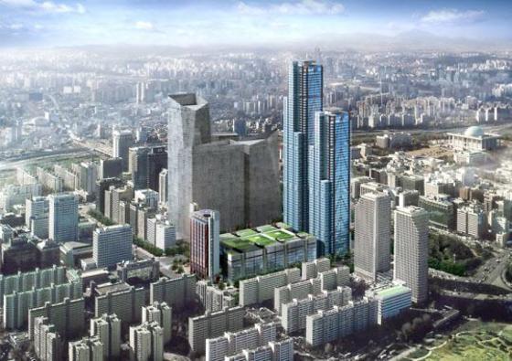 본문 이미지 - 서울 여의도 파크원 조감도. (Y22디벨롭먼트 제공) ⓒ News1