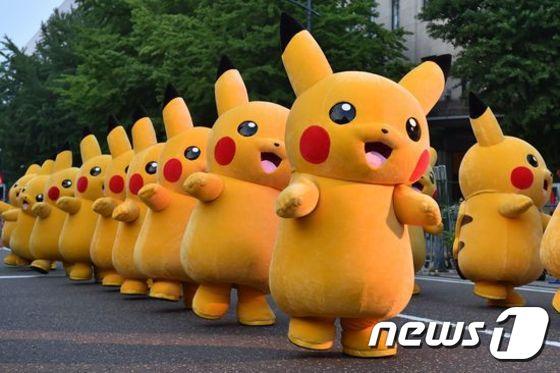 본문 이미지 - 일본 애니메이션 포케몬의 캐릭터 '피카츄 'ⓒAFP= News1