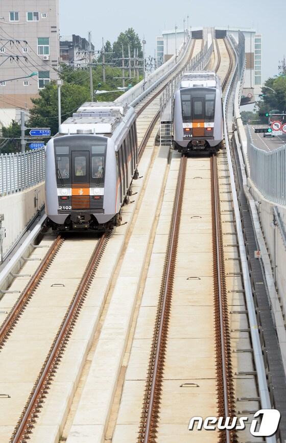 본문 이미지 - 인천지하철 2호선. 뉴스1DB