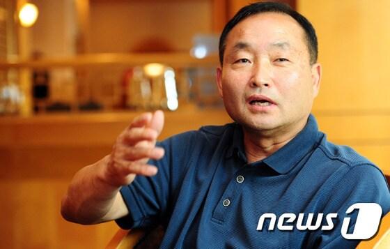 본문 이미지 - 김경원 미주태권도교육재단 이사장이 10일 전북 전주시 르윈호텔에서 인터뷰를 하고 있다.2016.8.10/뉴스1 ⓒ News1 문요한 기자