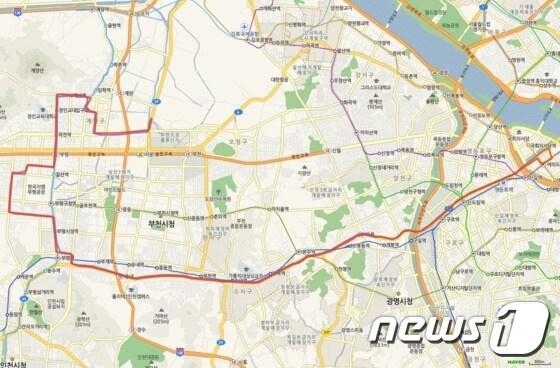 본문 이미지 - 부천 88번버스 노선도/국토교통부 제공ⓒ News1