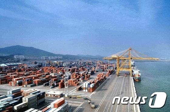 본문 이미지 - 광양항 컨테이너부두 전경.&#40;광양시 제공&#41; /뉴스1 ⓒ News1