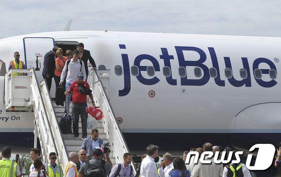 본문 이미지 - 제트블루 항공기. ⓒ AFP=뉴스1 ⓒ News1 우동명 기자