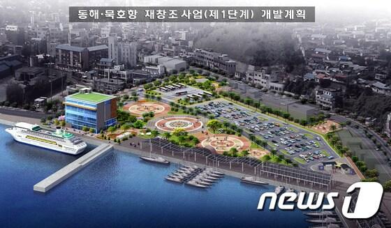 본문 이미지 - 동해·묵호항 재창조 1단계 사업 조감도. (뉴스1 DB) ⓒ News1