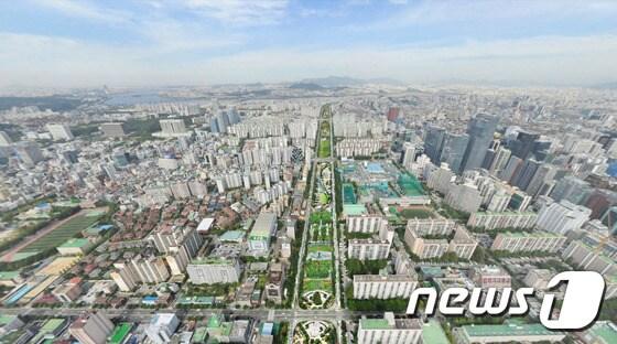 본문 이미지 - 경부고속도로 지하화사업 조감도. (서초구 제공)/뉴스1 ⓒ News1