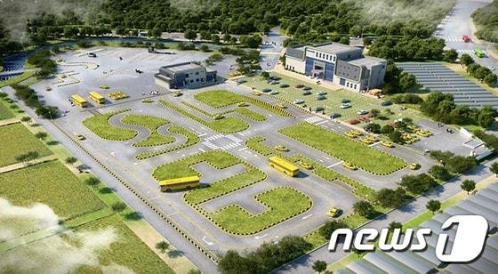 본문 이미지 - 광양운전면허시험장 조감도.(광양시 제공)2017.1.2/뉴스1 ⓒ News1 서순규 기자
