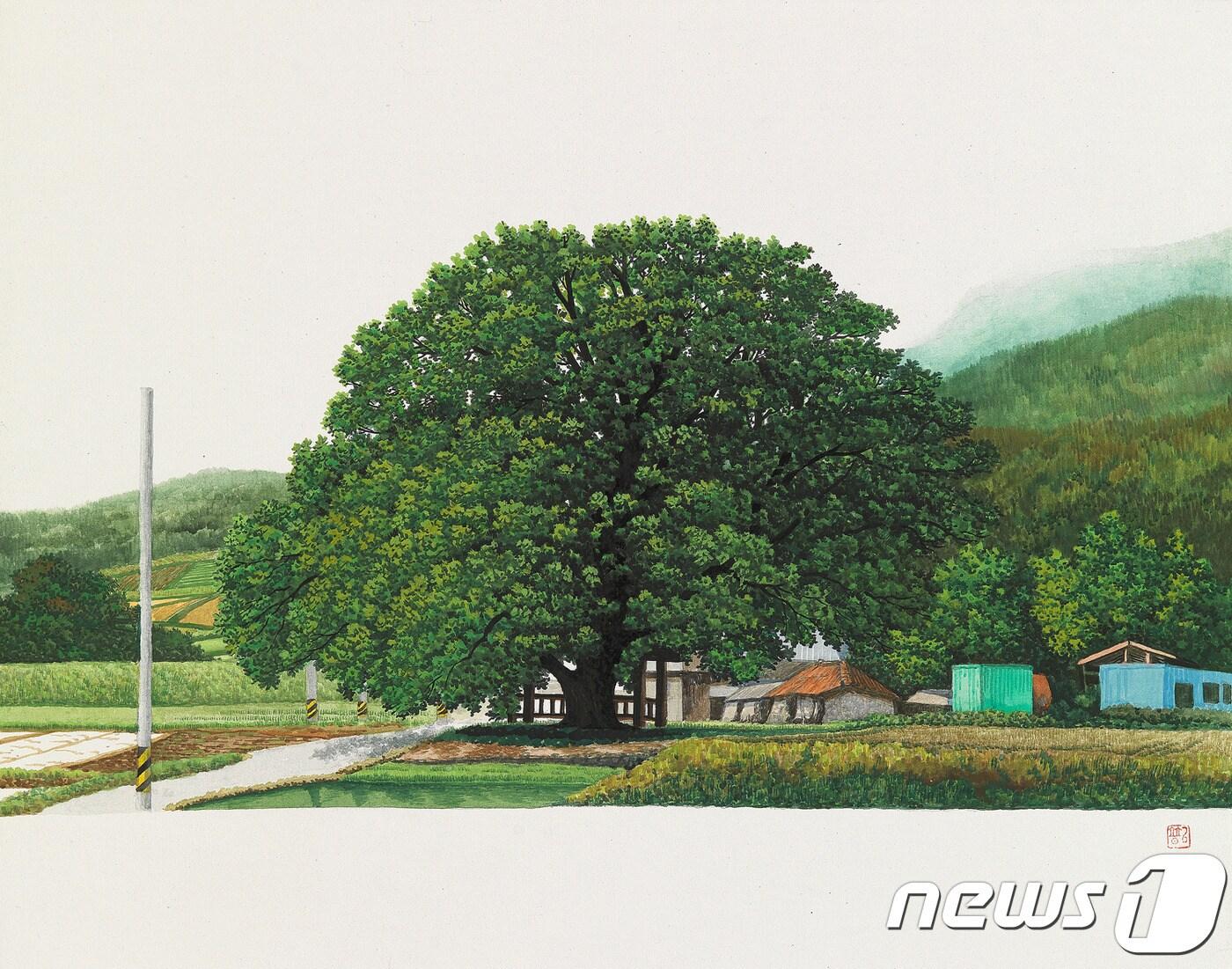 본문 이미지 - 김병균 作 '동구 밖 당산나무' ⓒ News1