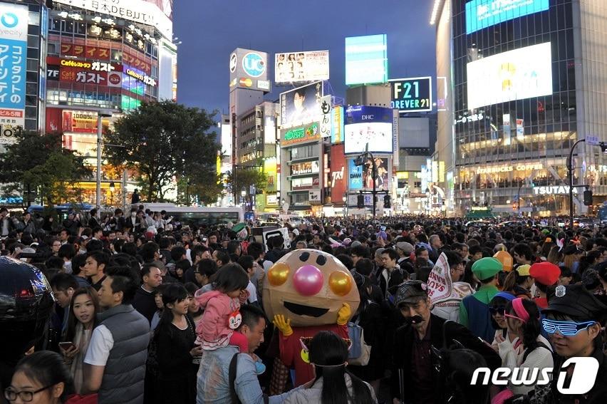 본문 이미지 - 도쿄 시부야의 할로윈 풍경. 씨트립코리아 제공.ⓒ News1