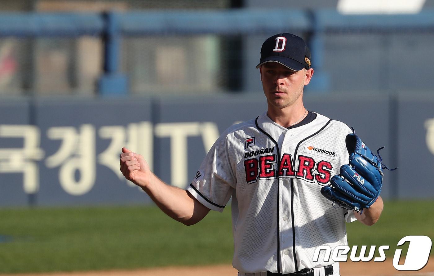두산 베어스에서 활약했던 마이클 보우덴이 LA 다저스와 마이너 계약을 맺었다. /뉴스1 ⓒ News1 이재명 기자