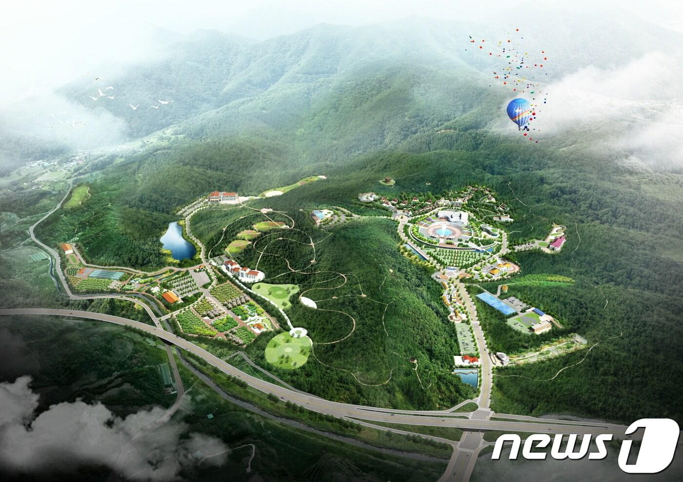 영동 레인보우 힐링타운 전체 조감도ⓒ News1