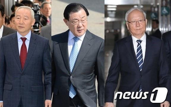본문 이미지 - 박근혜 정부 시절 국정원장을 지낸 남재준·이병기·이병호 전 원장. ⓒ News1 ⓒ News1