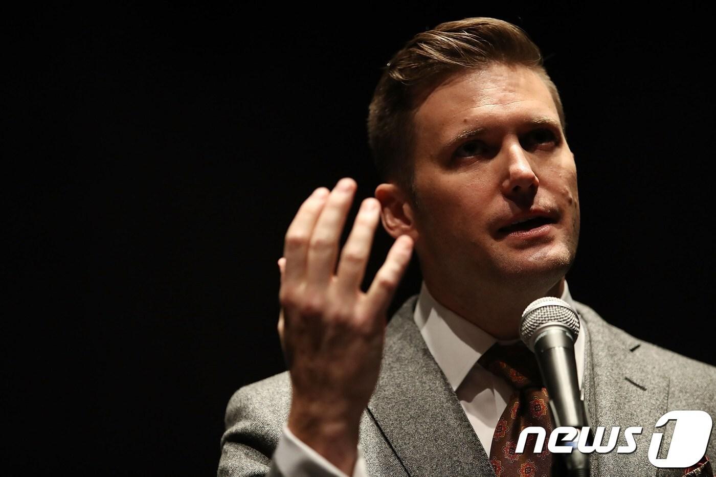 극우 백인우월주의 활동가인 리처드 스펜서. ⓒ AFP=뉴스1