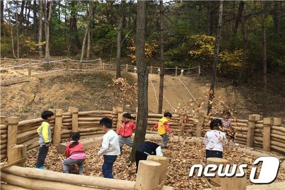 본문 이미지 - 파랑새유아숲체험원 체험 모습 ⓒ News1
