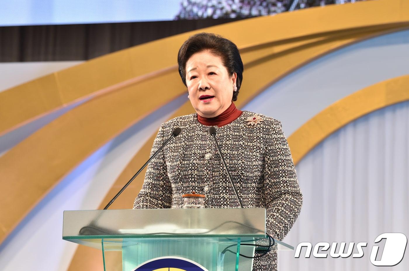 한학자 세계평화통일가정연합&#40;통일교&#41; 총재.&#40;가정연합 제공&#41; 2017.11.21/뉴스1