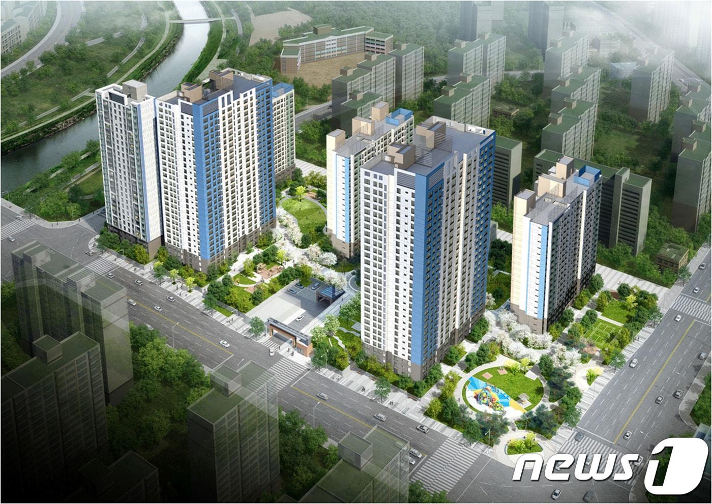 구미동 무지개 4단지 리모델링 조감도.(성남시 제공)ⓒ News1