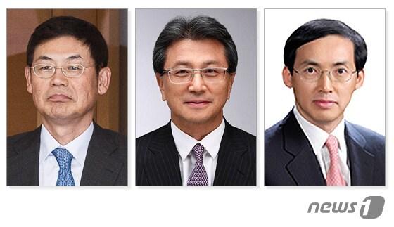 본문 이미지 - 삼성전자 이상훈 사장(왼쪽부터),  삼성전자 정현호 사장, 삼성벤처투자 전용배 사장ⓒ News1 이은주 디자이너