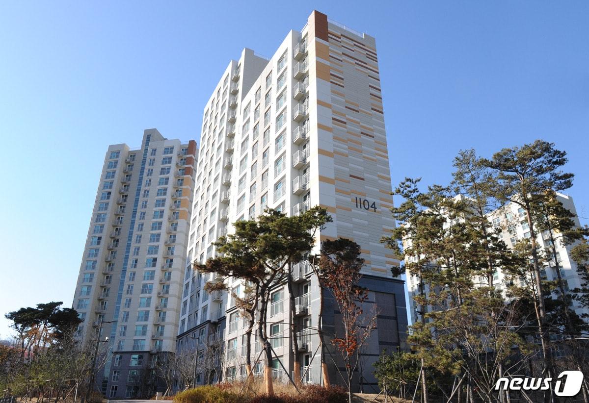 본문 이미지 - 시흥목감 3블록 단지 전경/자료제공=한진중공업ⓒ News1