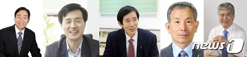 본문 이미지 - 설동호 대전시교육감, 성광진 대전교육연구소장, 승광은 전 전교조 대전지부장, 최한성 대덕대 교수, 국립한국교통대 석좌교수ⓒ News1