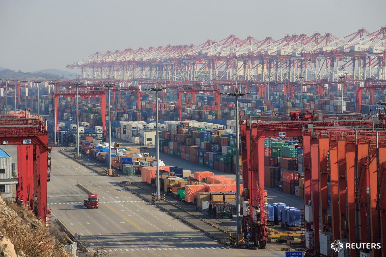 본문 이미지 - 상하이 자유무역지대 항만. ⓒ 로이터=뉴스1