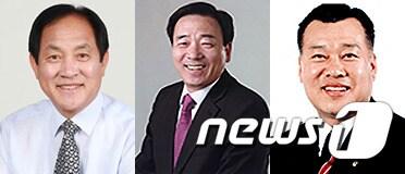 본문 이미지 - 자천타천 6·13지방선서 평창군수 후보군. 왼쪽부터 심재국 평창군수, 박현창 강원도의원, 우강호 평창군사회복지협의회장/뉴스1 ⓒ News1 권혜민 기자