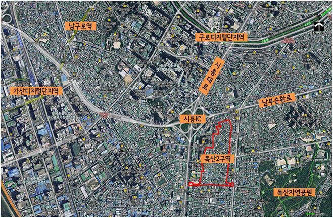 본문 이미지 - 금천구 독산2구역 위치도/자료제공=서울시ⓒ News1