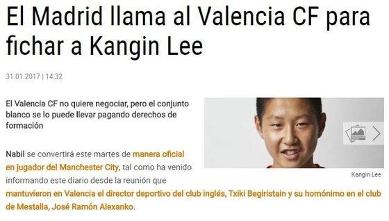 본문 이미지 - 레알 마드리드가 이강인 영입에 관심을 나타내고 있다. (수페르데포르테 홈페이지 캡처) ⓒ News1