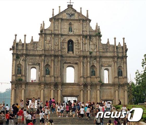 본문 이미지 - 성 바울 성당의 유적<사진=마카오 관광청>ⓒ News1