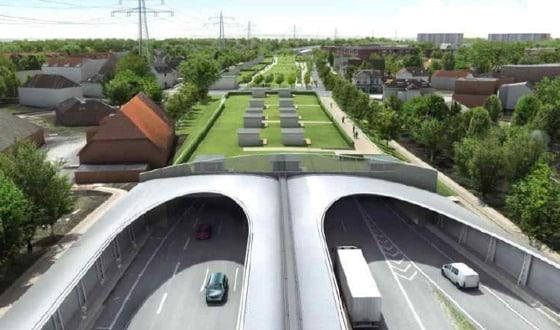 본문 이미지 - 독일 함브르크 도로위 주거지/ 국토교통부 제공ⓒ News1