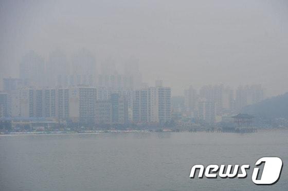 본문 이미지 - 포항 영일대 해수욕장 안개 자료사진/ ⓒ 뉴스1 최창호 기자