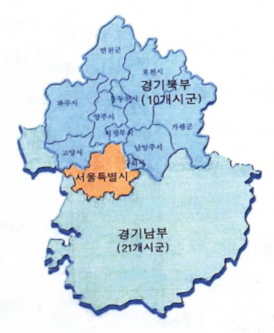 본문 이미지 - 경기북부 지도