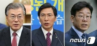 본문 이미지 - 더불어민주당 대선 경선주자로 나선 (왼쪽부터) 문재인·안희정·이재명 후보. 2017.2.6/뉴스1 ⓒ News1 박지혜 기자