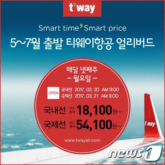 본문 이미지 - 티웨이항공 얼리버드 특가 이벤트ⓒ News1