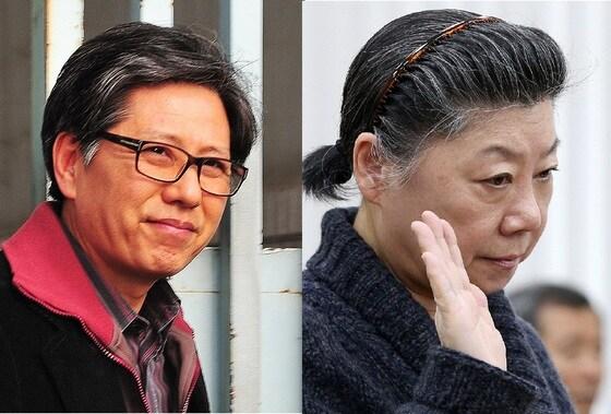 본문 이미지 - 담철곤 오리온 회장(왼쪽)과 이혜경 전 동양그룹 부회장. ⓒ News1