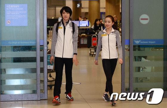 본문 이미지 - '한국 피겨의 미래' 차준환(오른쪽)과 임은수./뉴스1 DB ⓒ News1 최현규 기자