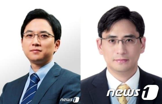 본문 이미지 - 허은철 녹십자 대표이사 사장(왼쪽)과 허용준 녹십자홀딩스 대표이사 부사장.  ⓒ News1